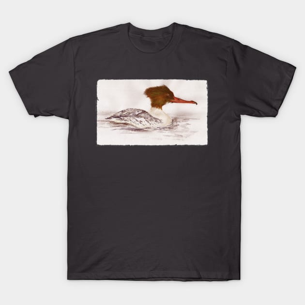 Goosander T-Shirt by jellygnomes